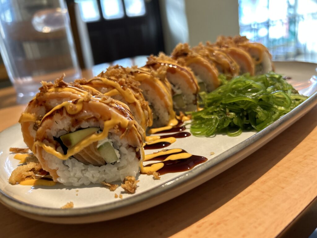 Wada Sushi Review Grilled Salmon Roll